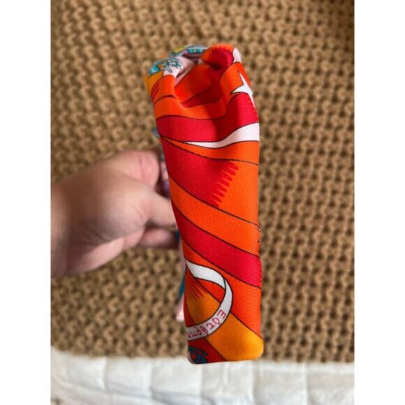 NEW Piggi International Knotted Silk Logo Headband Accessories Multi Color - Picture 3 of 5